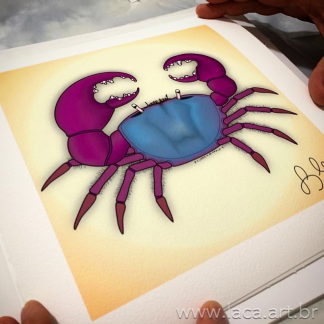 Crab Fine Art 27cm X 27cm