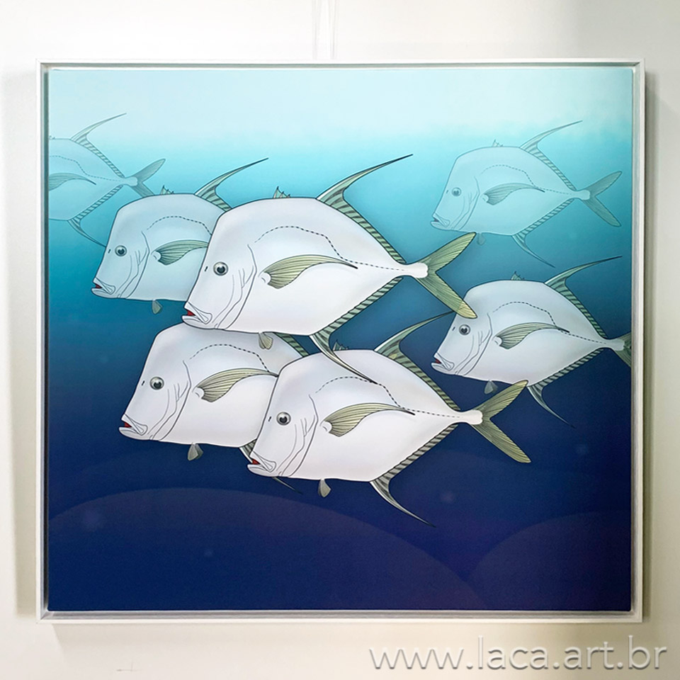 Peixes -Galos Canvas 100X60cm